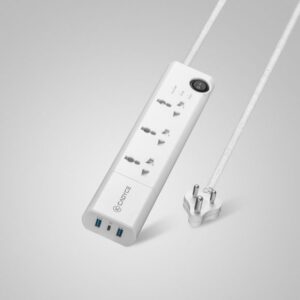 CADYCE 3-Outlet Surge Protector with USB-C & 2 USB