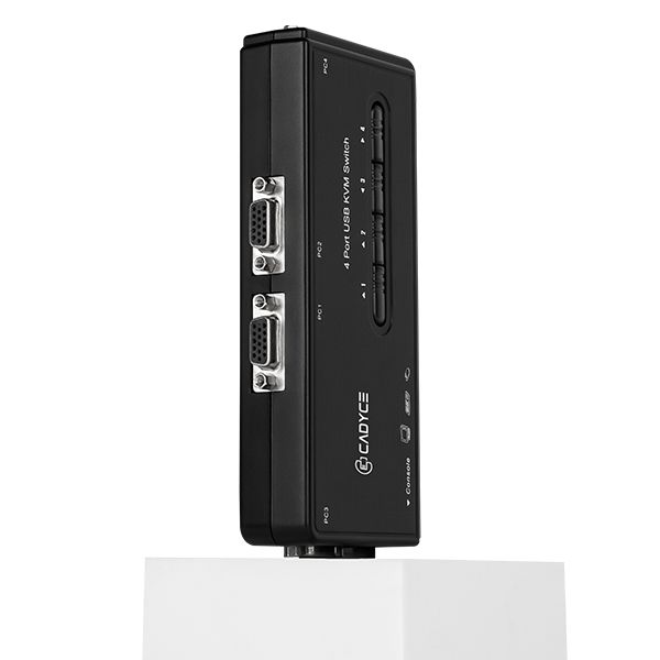 CADYCE 4-Port Desktop USB KVM Switch