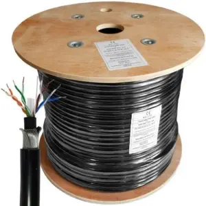 d link cat6 armoured utp cable retail roll  black
