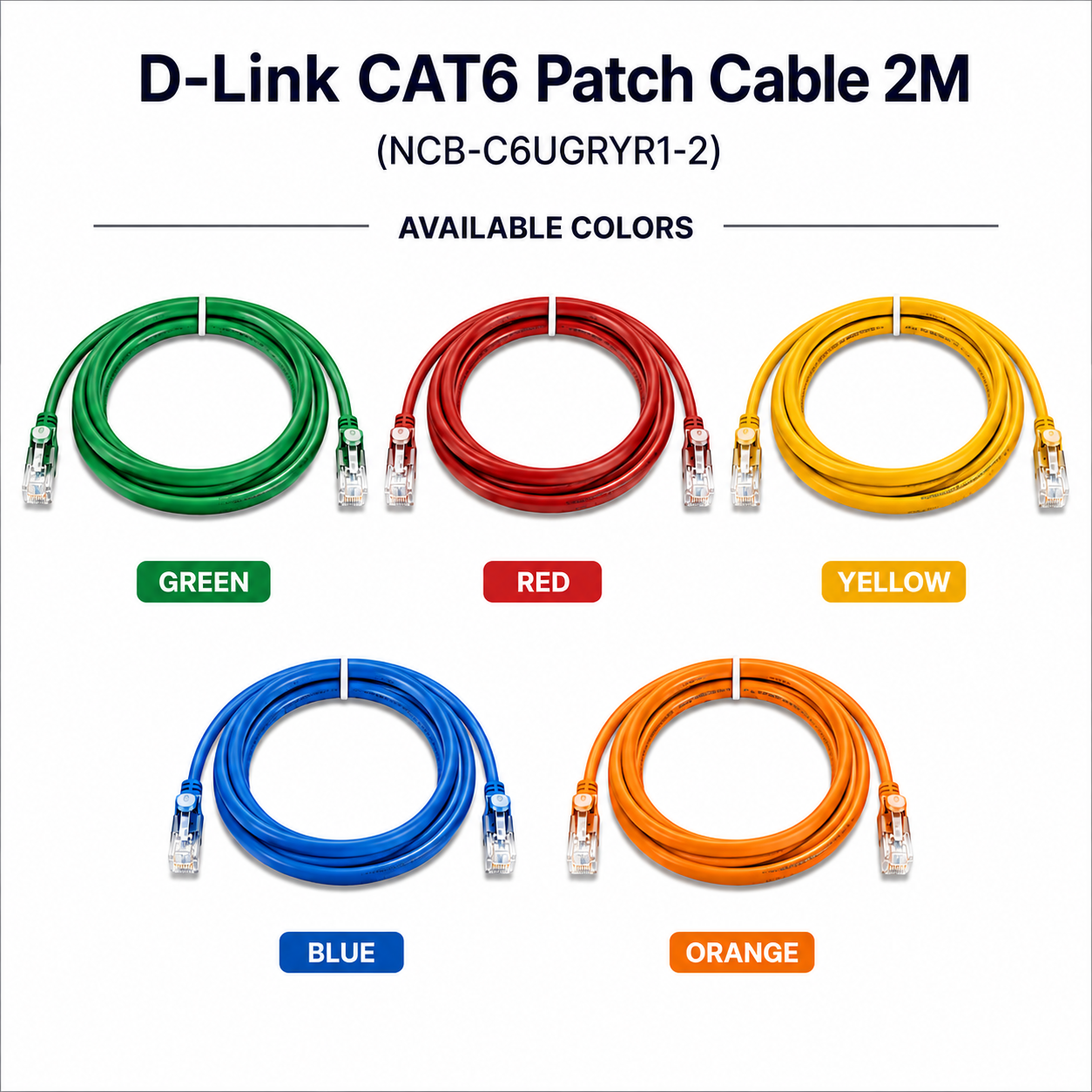 d link cat6 patch cable 2m – colour (ncb c6ugryr1 2)
