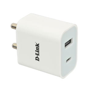 d link 20w dual port fast charger (usb c + usb a)
