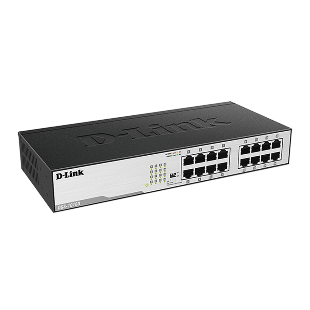 d link 16 port gigabit rack mountable switch (dgs 1016d)